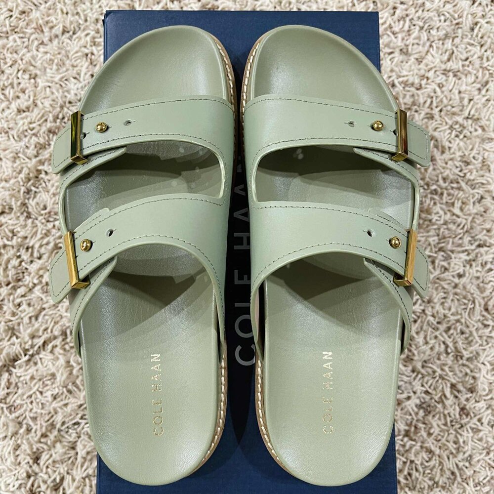 Cole Haan Women's Marisol Footbed Sandals Shoes Oil Green, Size 9 (New in Box) - Picture 7 of 16